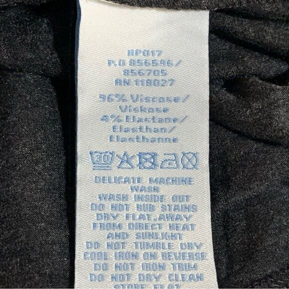 BODEN Dress Women’s 4 Gray Midi V-Neck Tie Back Long Sleeve Empire Waist. NWT - Picture 8 of 13